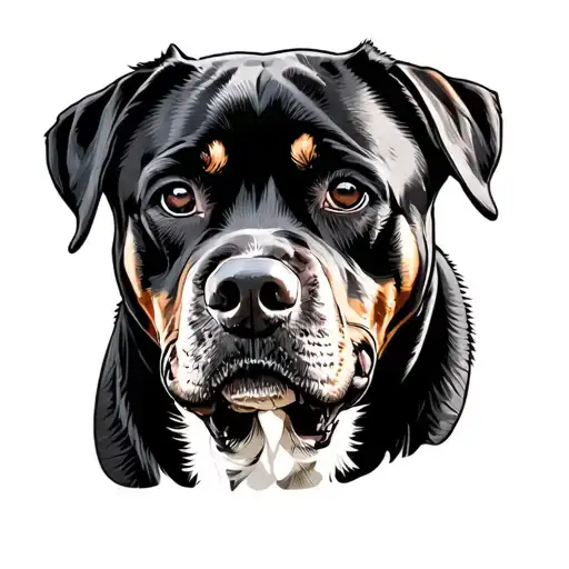 Rottweiler tattoo design idea