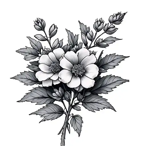 Scottish Heather tattoo design idea