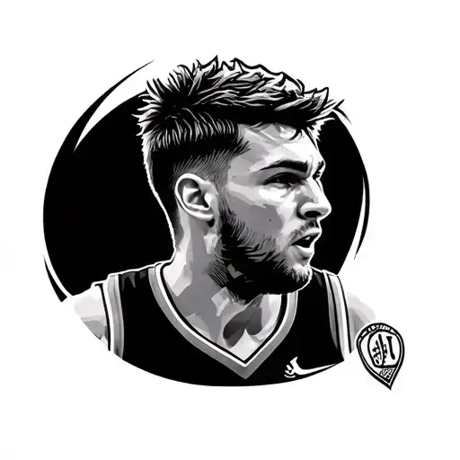 Luka Doncic tattoo design idea