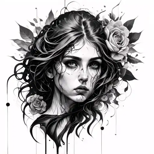 distorted sense of self, and intense emotions; impulsivity; recurrent suicidal and self-harming behavior  tattoo design idea