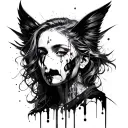 distorted sense of self, and intense emotions; impulsivity; recurrent suicidal and self-harming behavior  tattoo design idea