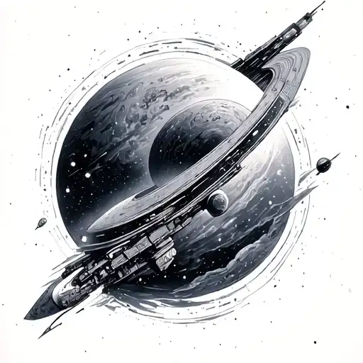 interstellar theme tattoo tattoo design idea