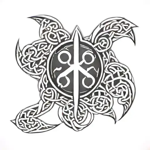 Celtic Runes tattoo design idea