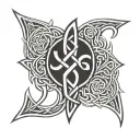Celtic Runes tattoo design idea