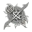 Celtic Runes tattoo design idea