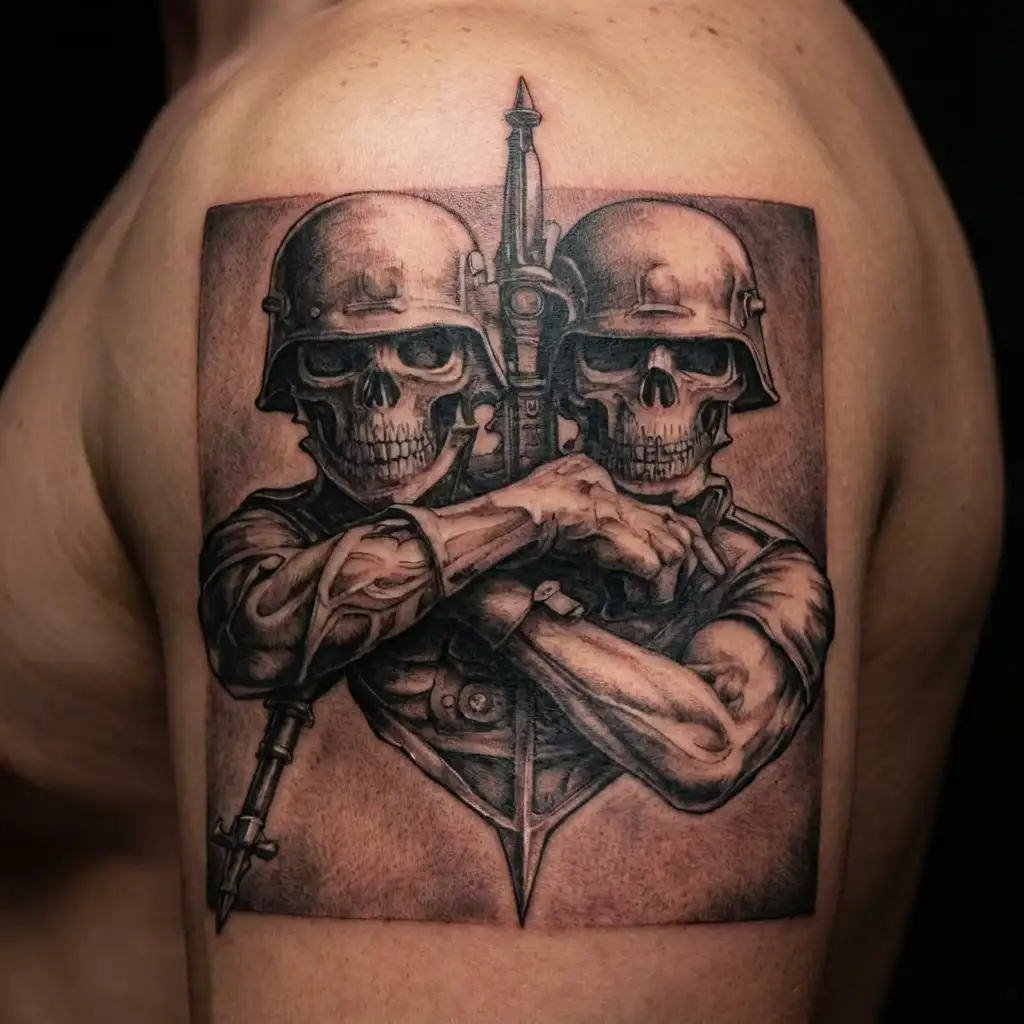 brothers in arms  tattoo design idea