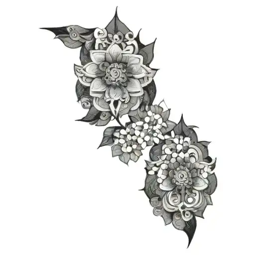 Georgia Tbilisi inspired patterns tattoo design idea