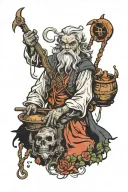 Baba Yaga tattoo design idea