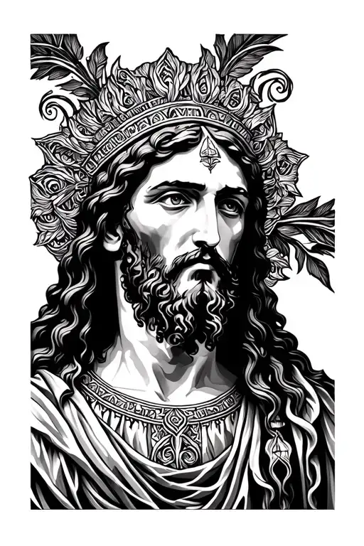 cristo tattoo design idea