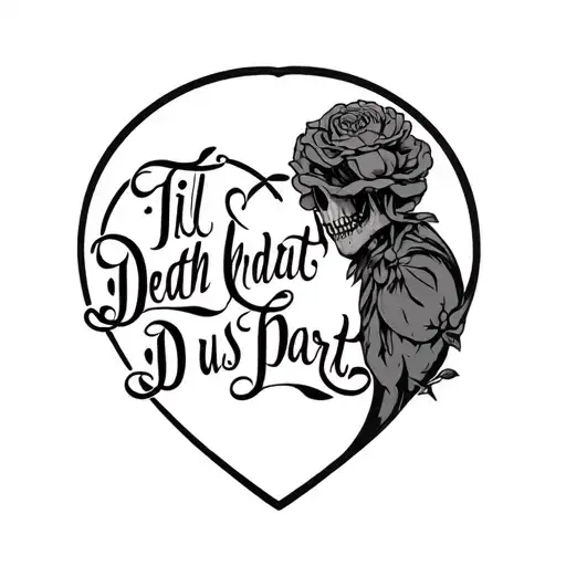 Till Death Do Us Part tattoo design idea
