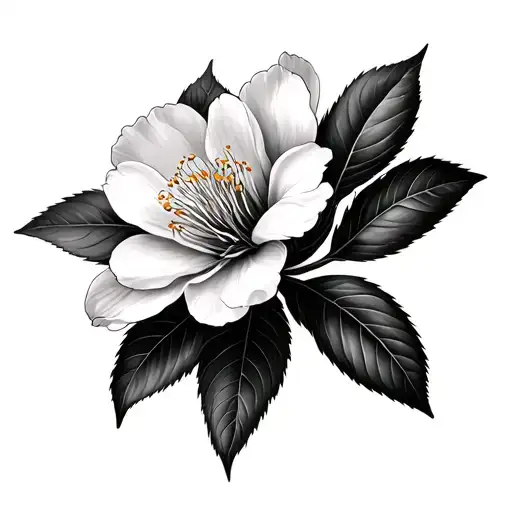 Almond Blossom tattoo design idea
