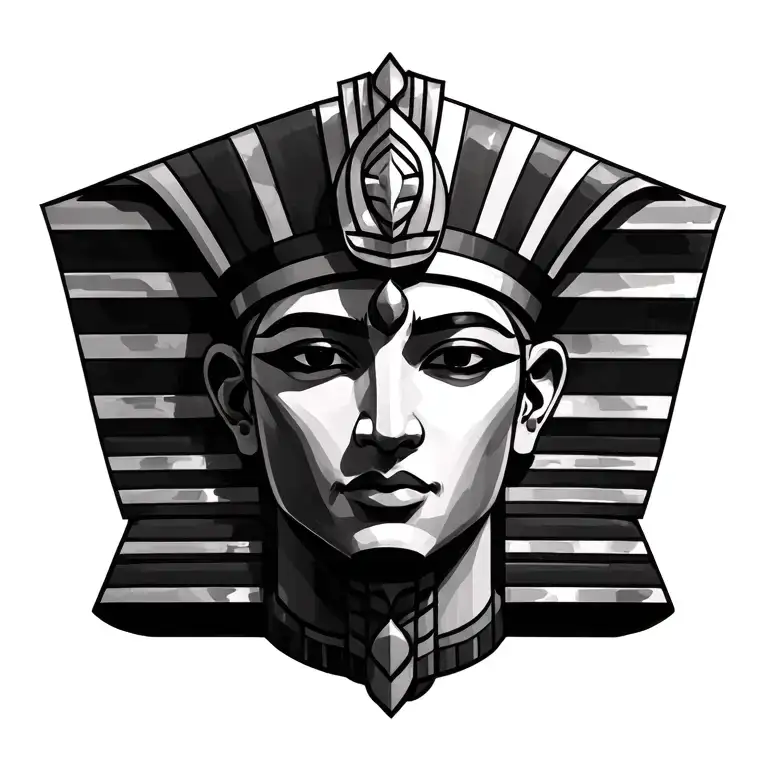 amun re draw tattoo design idea