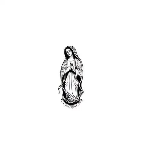 lady of Guadalupe tattoo design idea