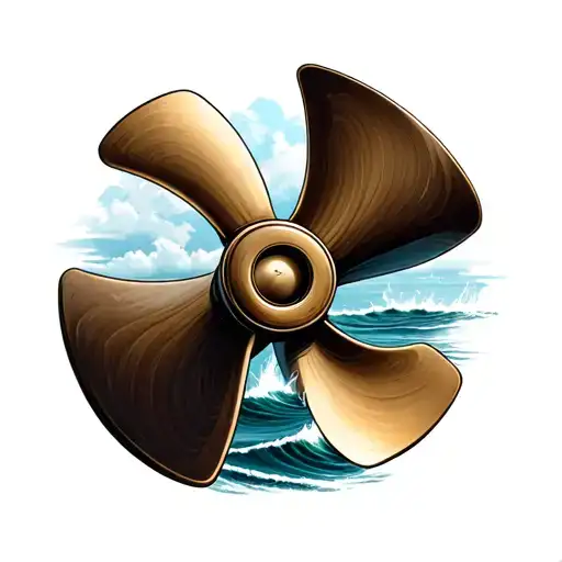 Boat Propeller tattoo design idea