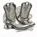 Cowboy Boot tattoo design idea