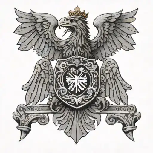 Vladimir Putin with a double-headed eagle tattoo design idea