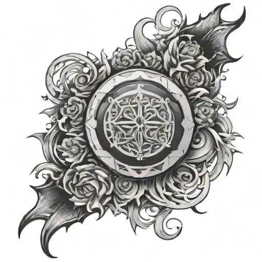 forearm echo arcane tatto tattoo design idea