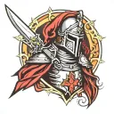 knigh templar knight tattoo design idea