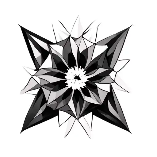 Polygon tattoo design idea