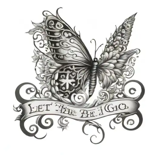let it be then let it go tattoo design idea