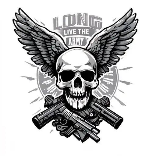 Long live the Army tattoo design idea