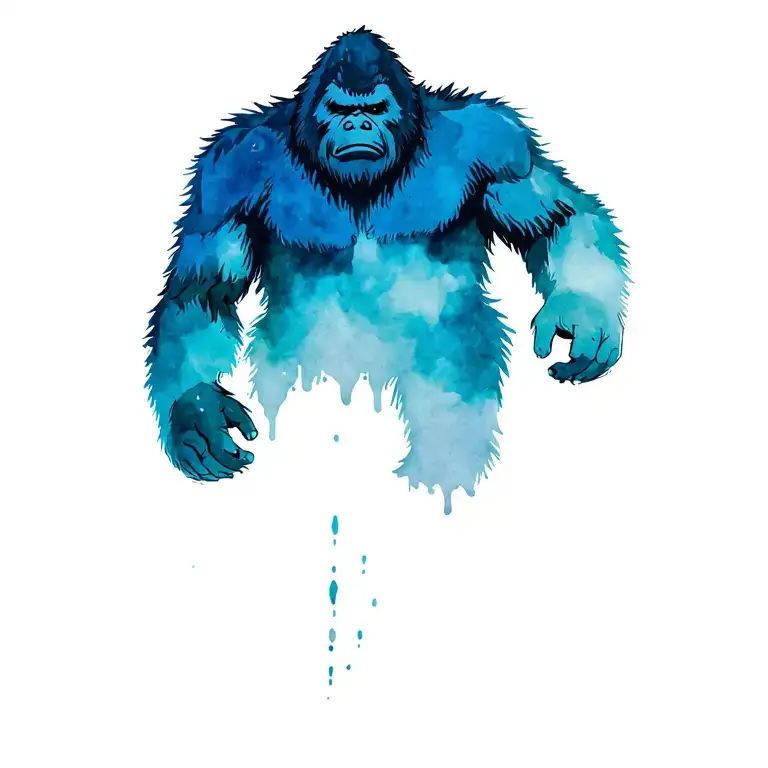 Bigfoot tattoo design idea