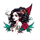 Fortuna Hooker tattoo design idea