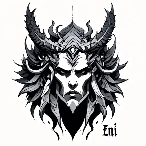 Enki tattoo design idea