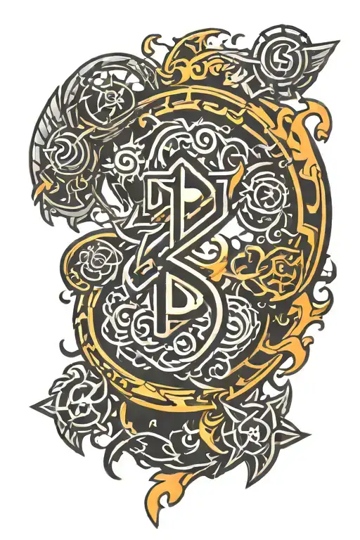 ADHD symbol tattoo design idea