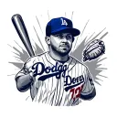 Dodgers tattoo design idea
