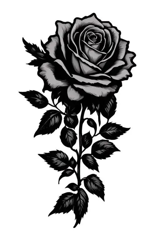"Isabelle & Oliver" olive branch with rose intertwined tattoo design idea