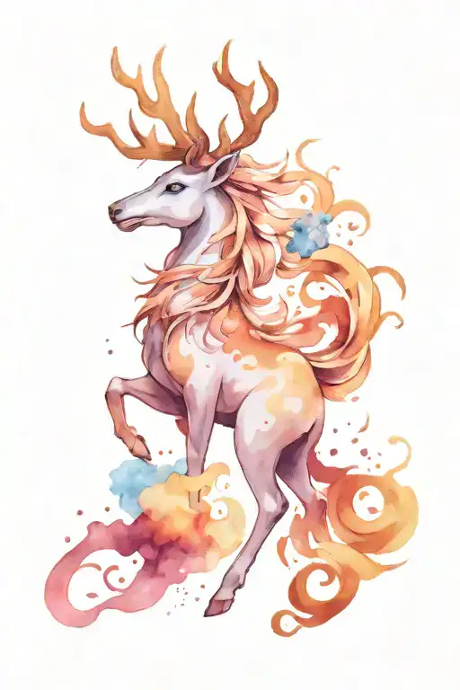 patronus charm tattoo design idea