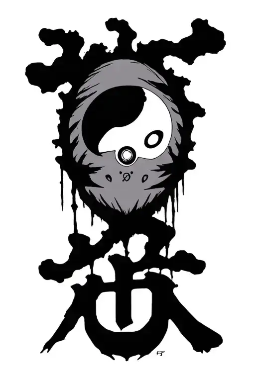 base poison tree, obito mask with sharingan, gaara love kanji tattoo design idea