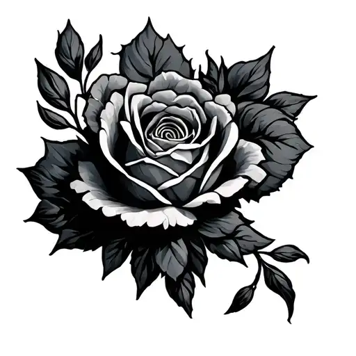 middle finger tattoo design idea