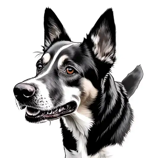 Australian Cattle Dog tattoo design idea