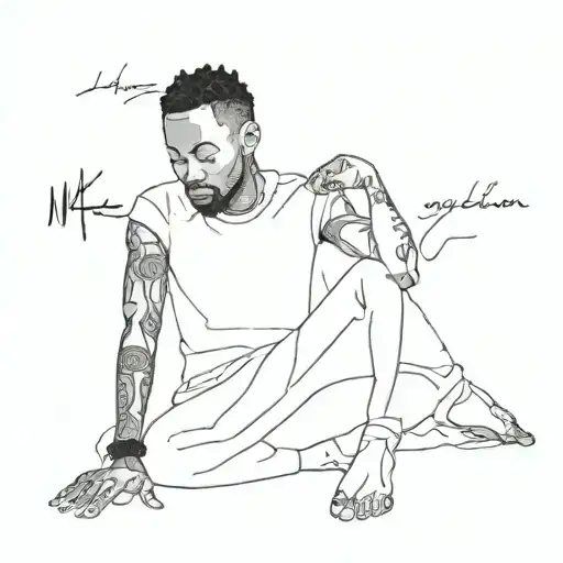 Kendrick lamar Ever"i"body grieves different. tattoo design idea