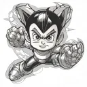 astro boy tattoo design idea