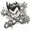 astro boy tattoo design idea