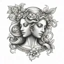Aphrodite Goddess tattoo design idea