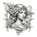 Aphrodite Goddess tattoo design idea
