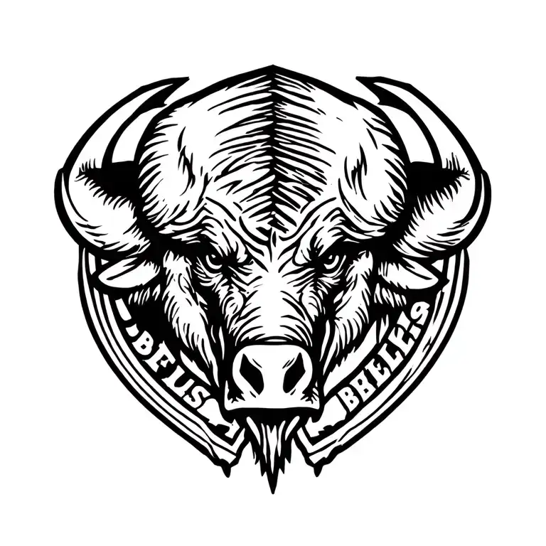 Buffalo Bills logo tattoo design idea