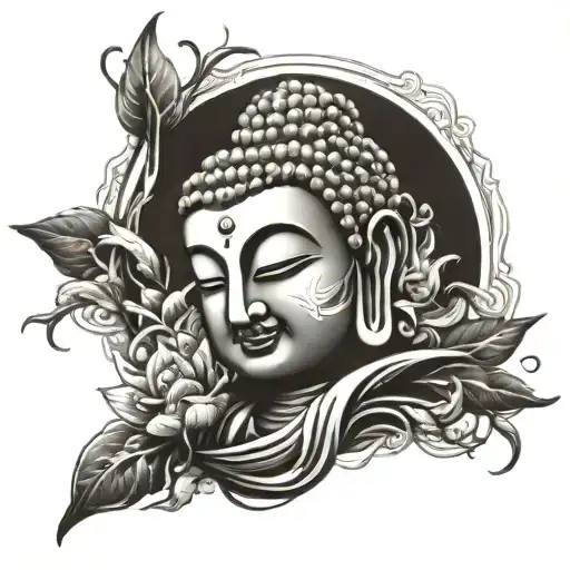 budha tattoo design idea
