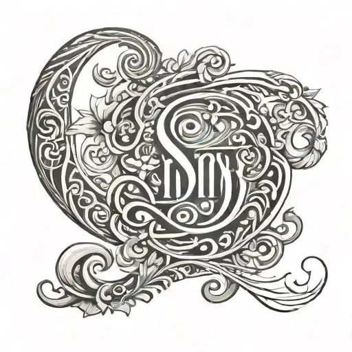 write serendipity in small letters tattoo design idea
