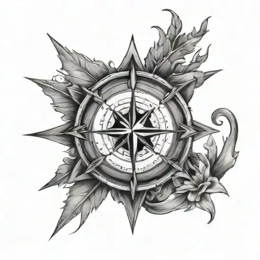 True North tattoo design idea