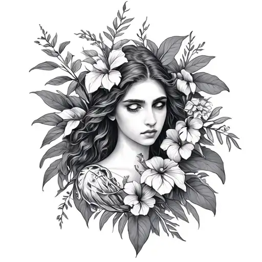 garden of eden tattoo design idea