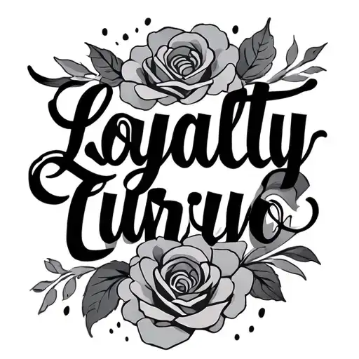Loyalty Cursive tattoo design idea