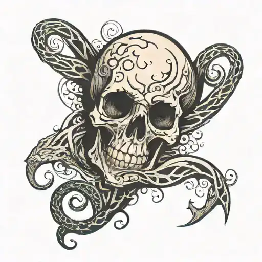 The Dark Mark Harry Potter tattoo design idea