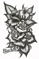 name written tattoo design idea