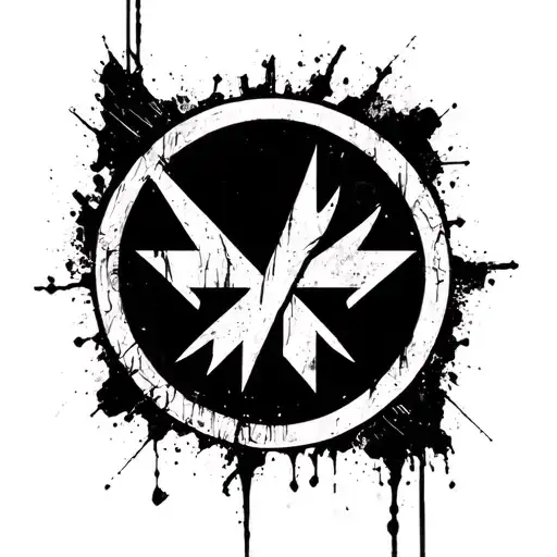 linkin park logo, but something special and unique , u can add details  tattoo design idea
