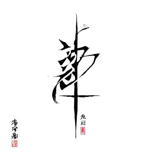 Fine line mid sized to small, something that represents Gojo from JJK, Dante from Devil May Cry and Hua Cheng from Heave tattoo design idea